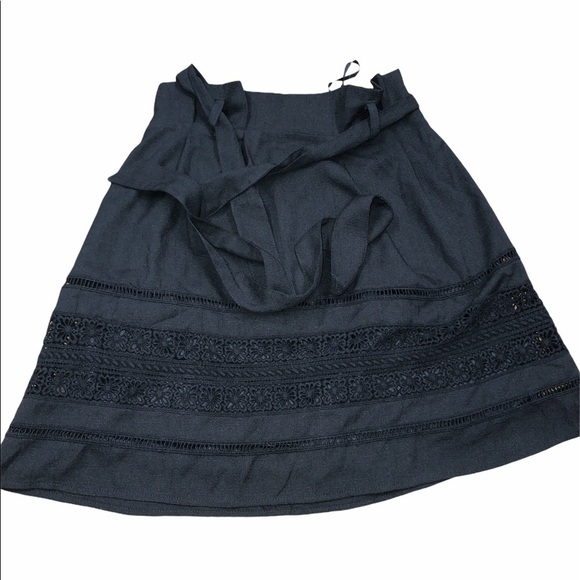 Francesca’s Blue Rain black dainty crochet skirt - Picture 1 of 5